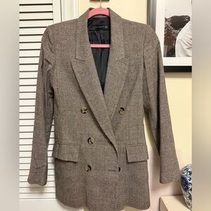 Zara Plaid Blazer